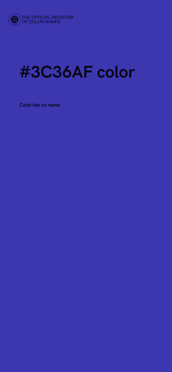 #3C36AF color image