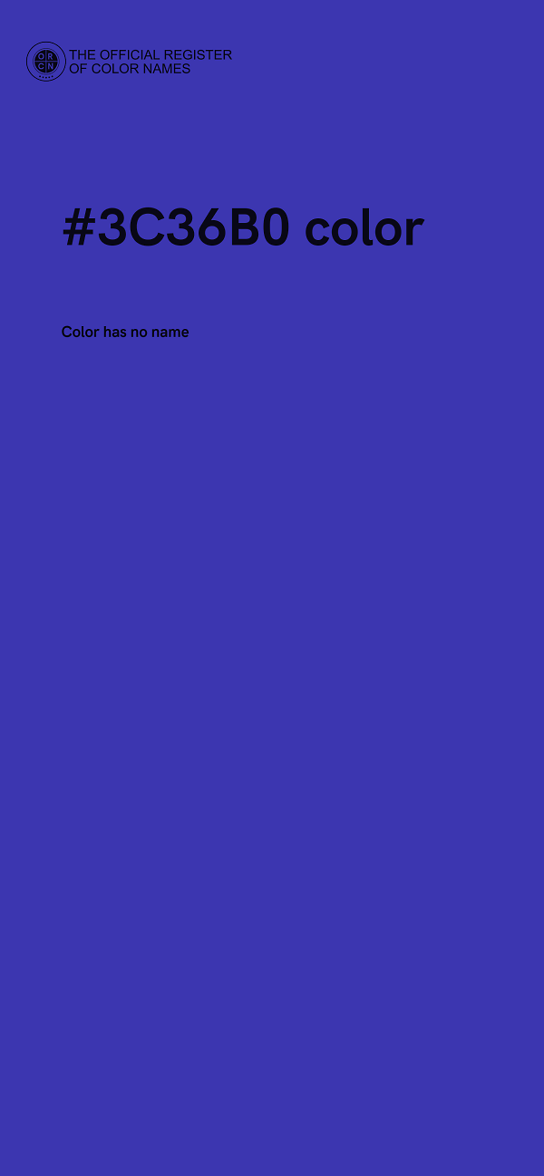 #3C36B0 color image