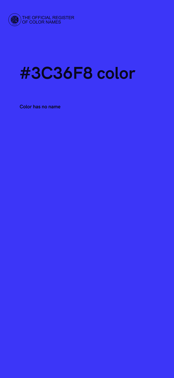 #3C36F8 color image