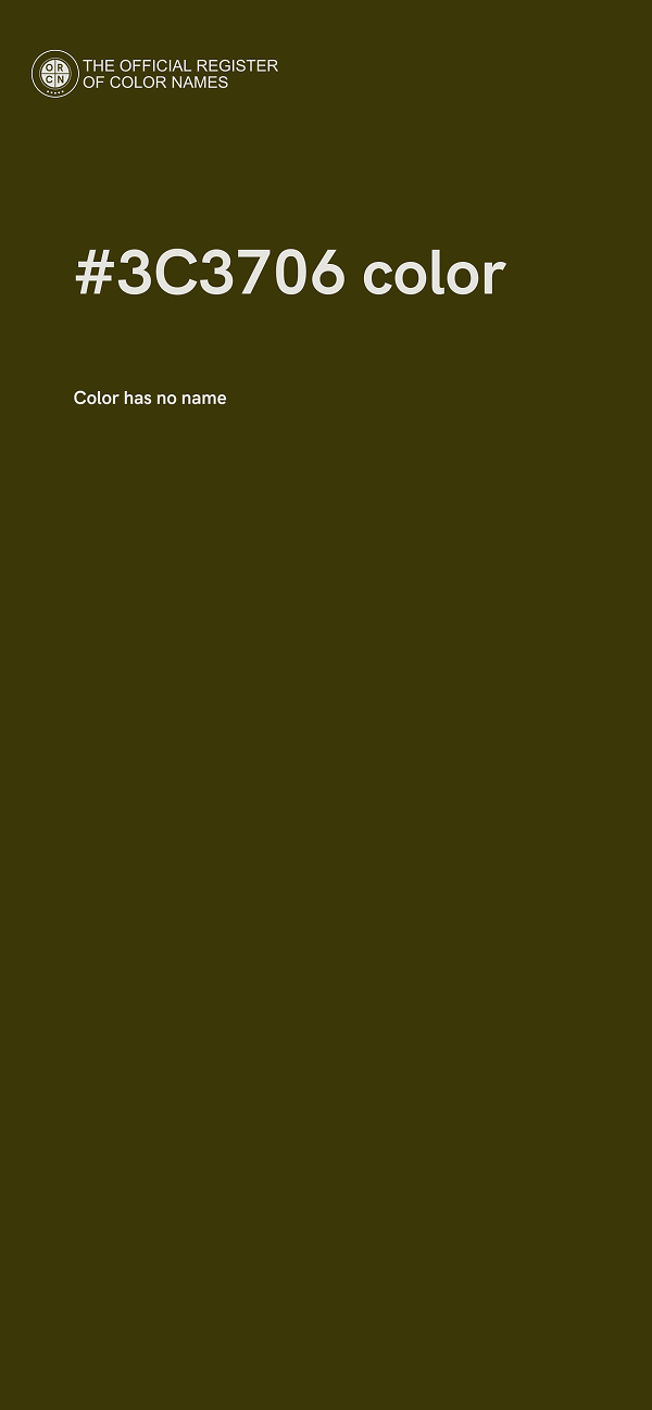 #3C3706 color image