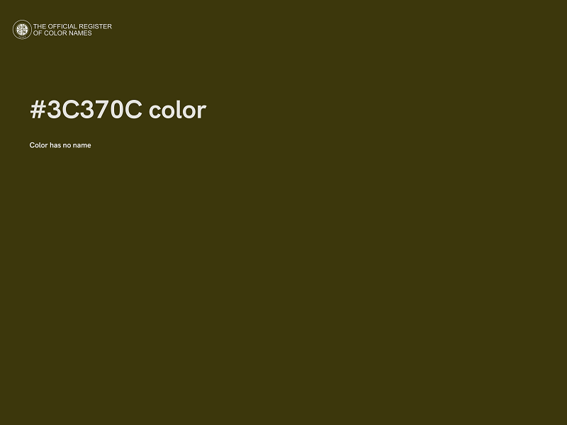#3C370C color image