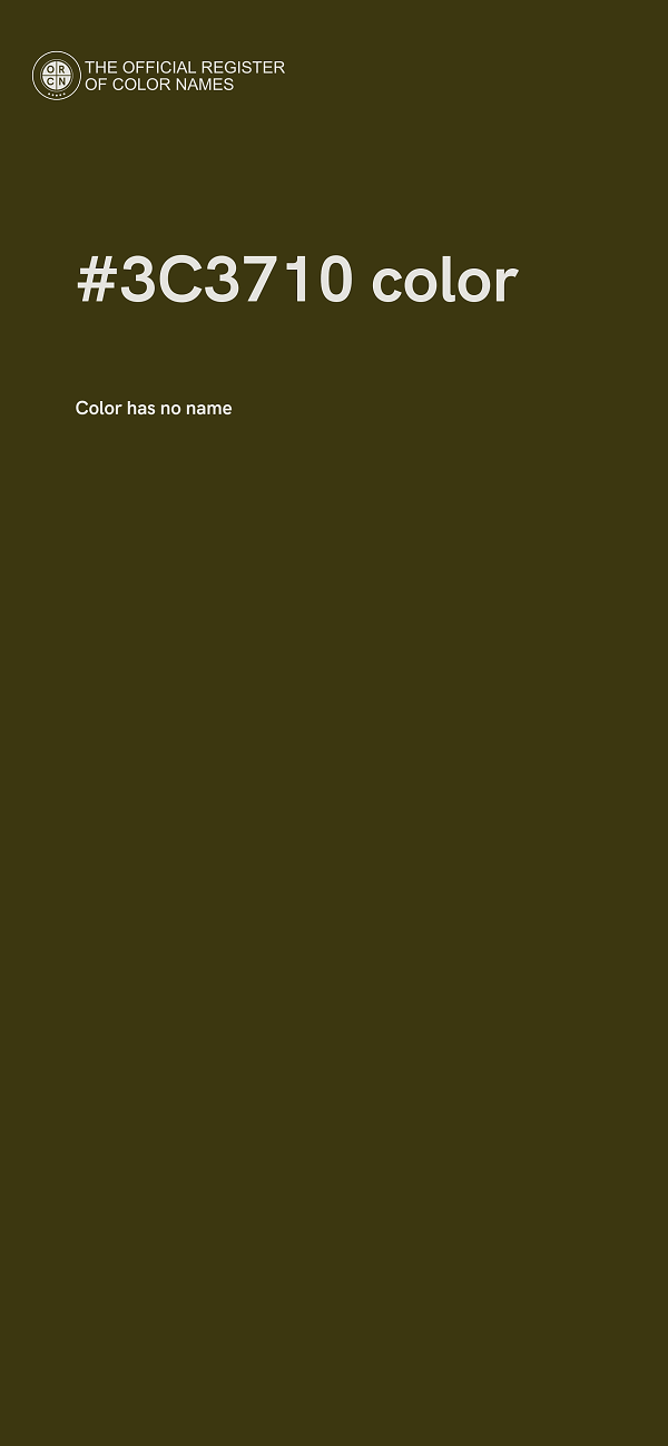 #3C3710 color image