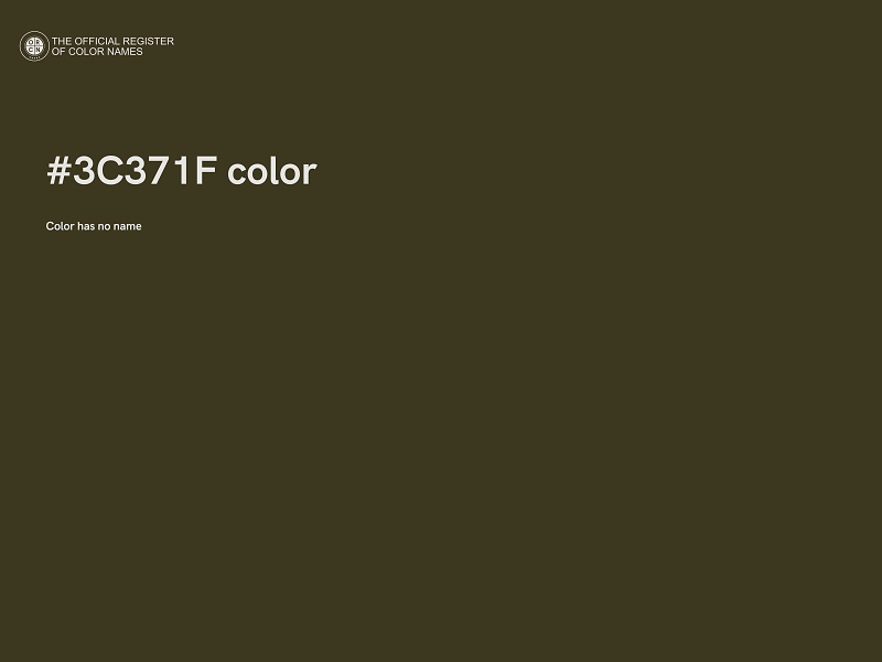 #3C371F color image