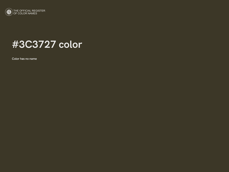 #3C3727 color image