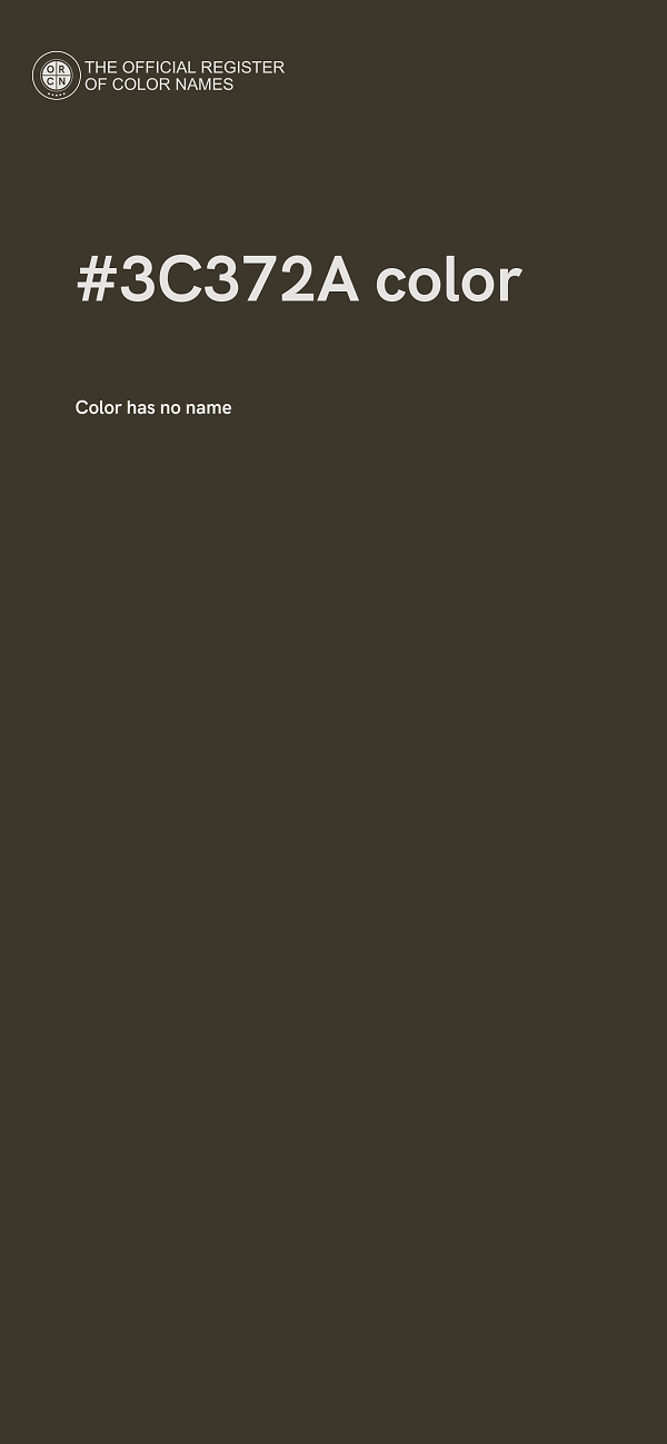 #3C372A color image