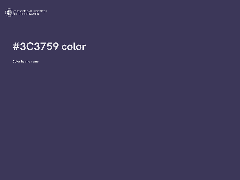 #3C3759 color image