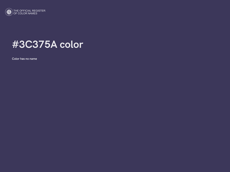 #3C375A color image
