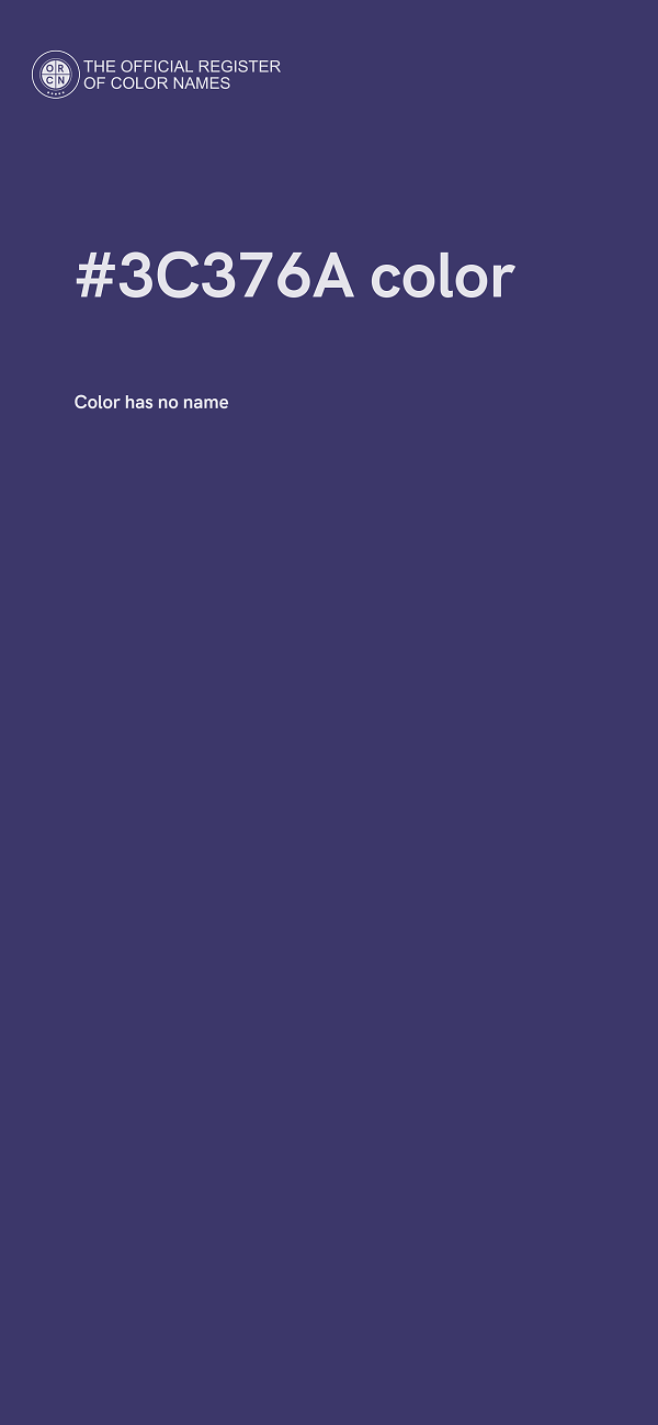 #3C376A color image