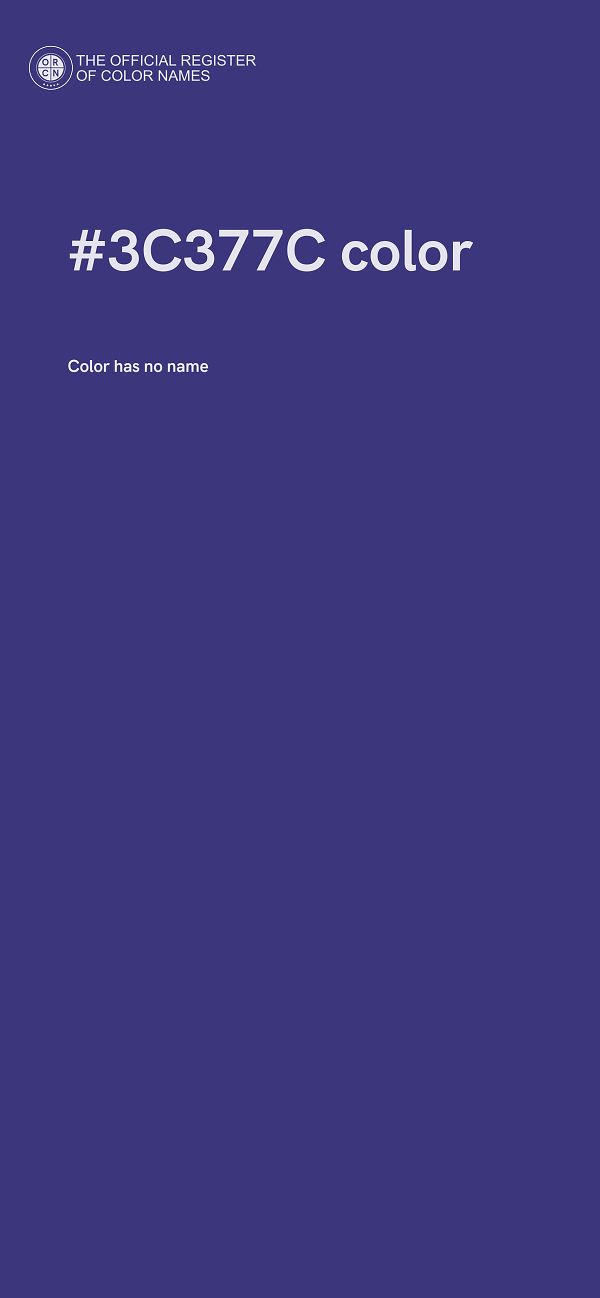 #3C377C color image