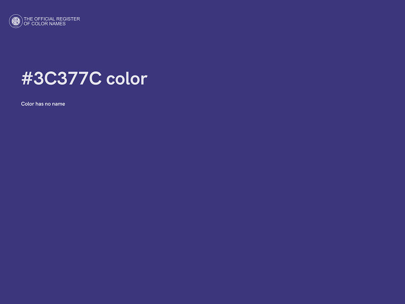#3C377C color image