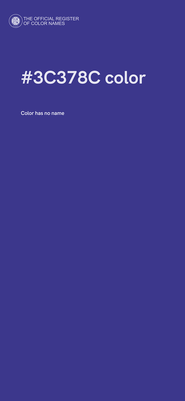 #3C378C color image