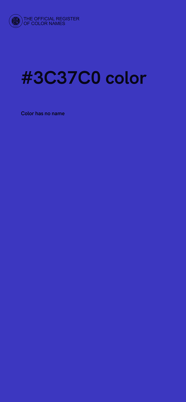 #3C37C0 color image