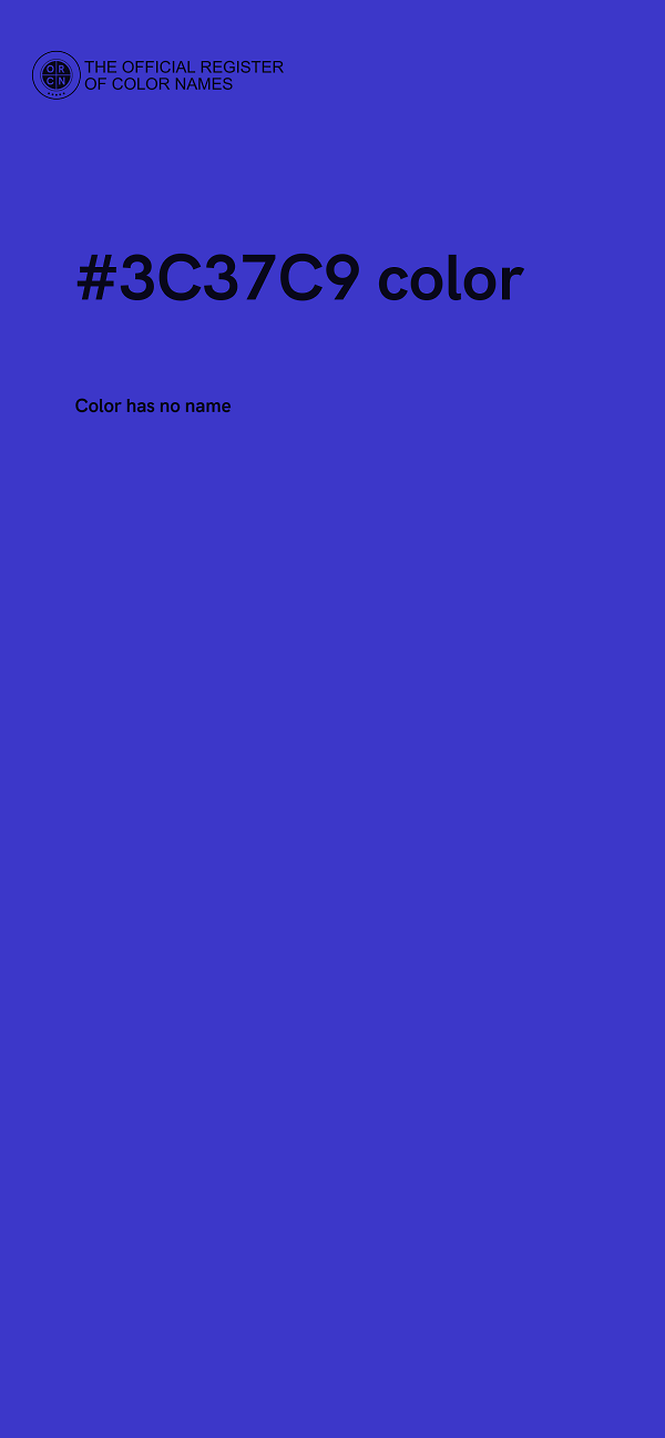 #3C37C9 color image