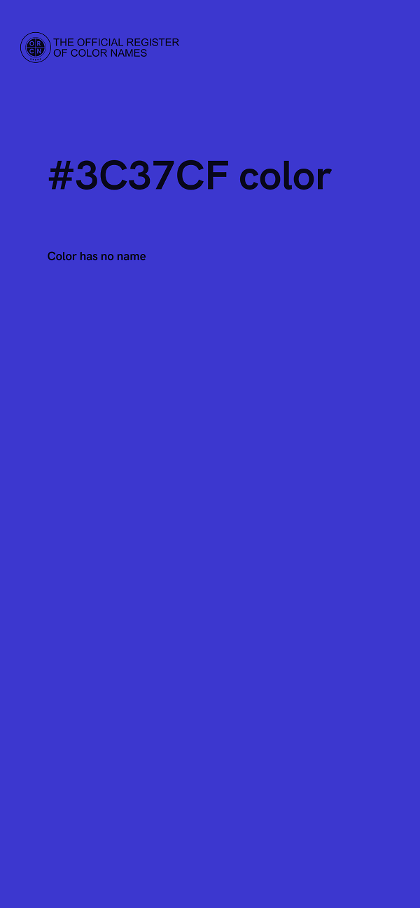 #3C37CF color image
