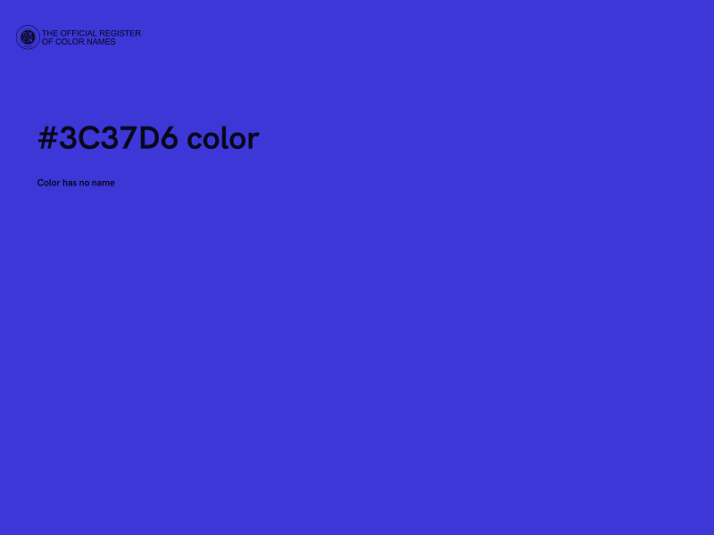 #3C37D6 color image