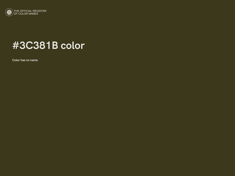 #3C381B color image