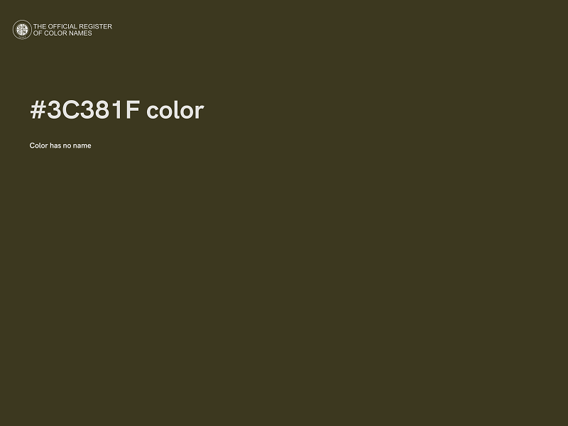 #3C381F color image