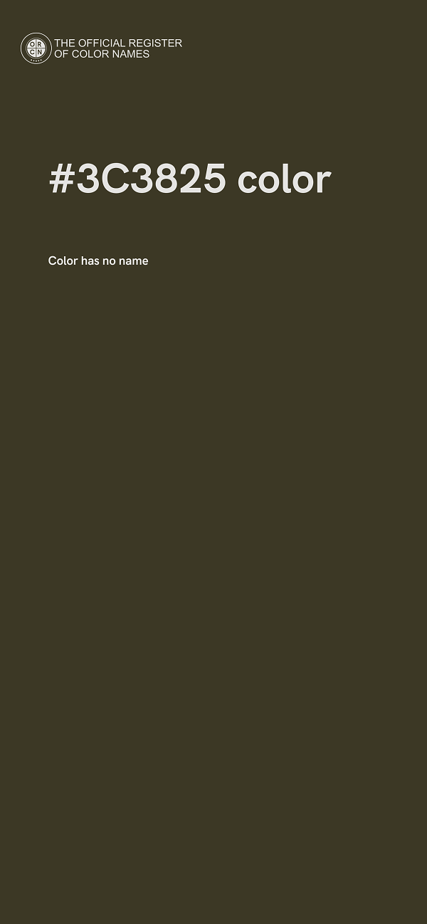#3C3825 color image