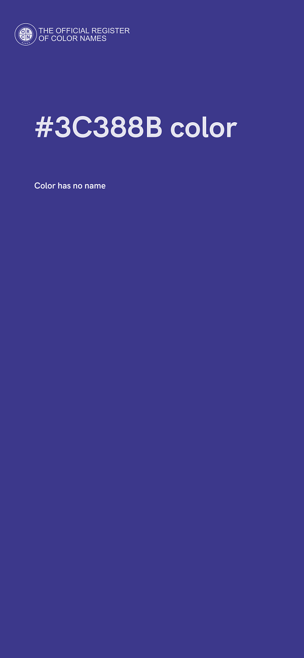 #3C388B color image