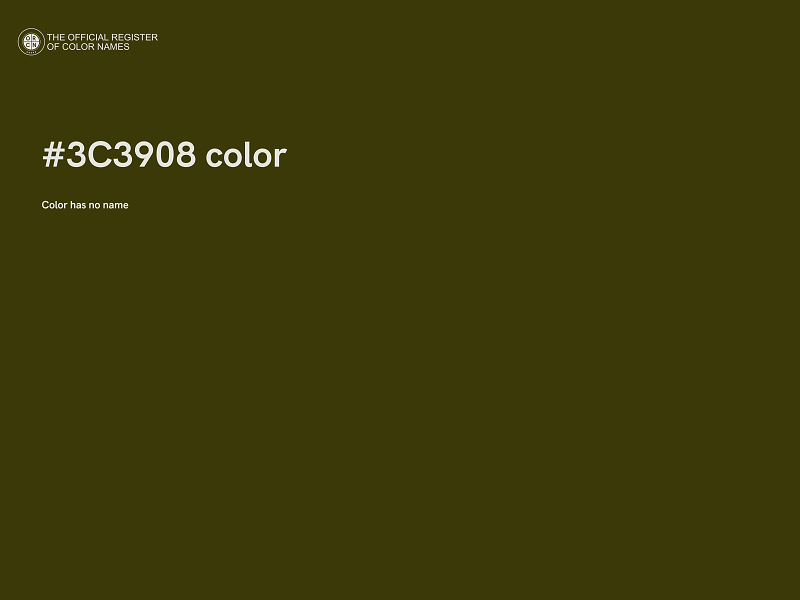 #3C3908 color image