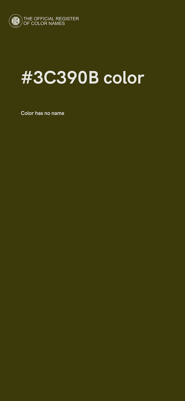 #3C390B color image