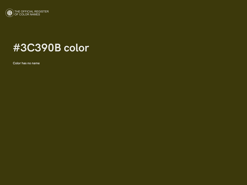 #3C390B color image