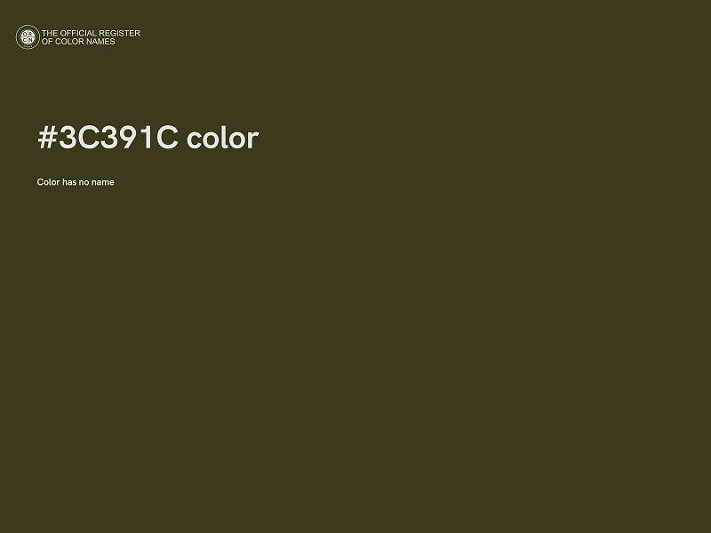 #3C391C color image