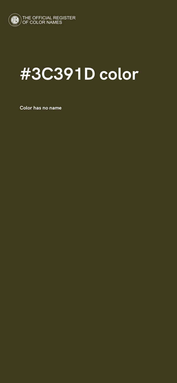 #3C391D color image