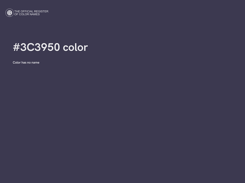 #3C3950 color image