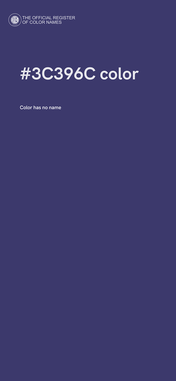 #3C396C color image