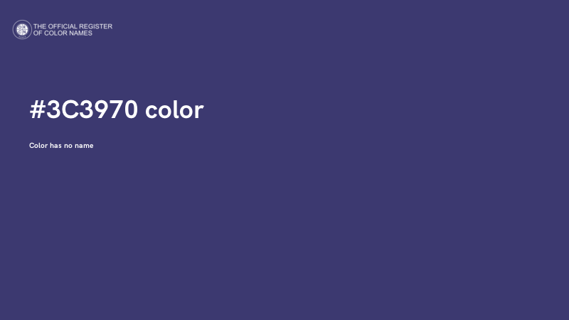 #3C3970 color image