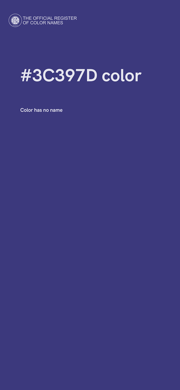 #3C397D color image