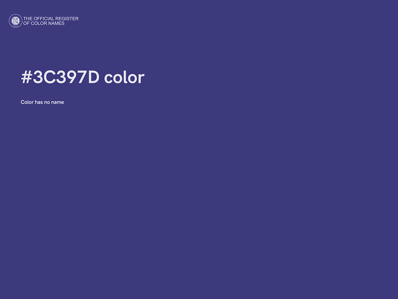 #3C397D color image