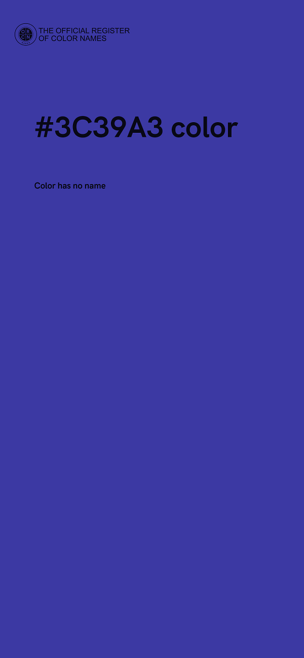 #3C39A3 color image