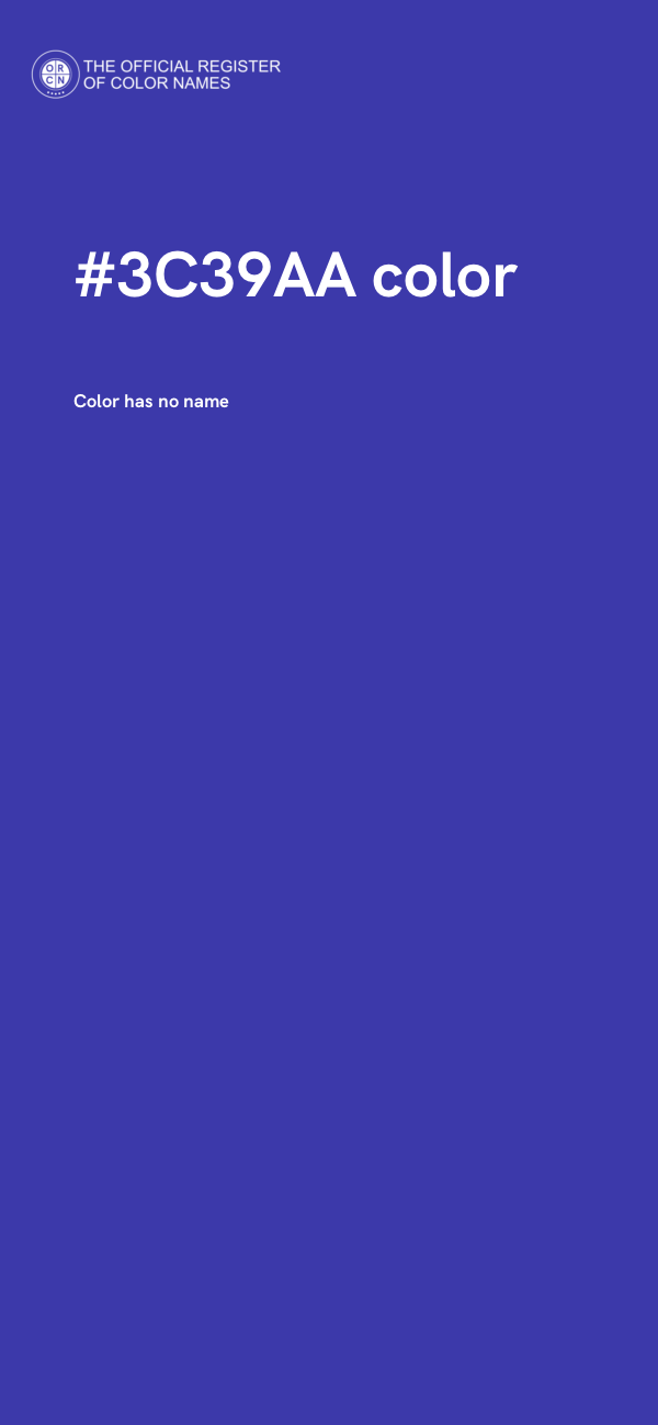 #3C39AA color image