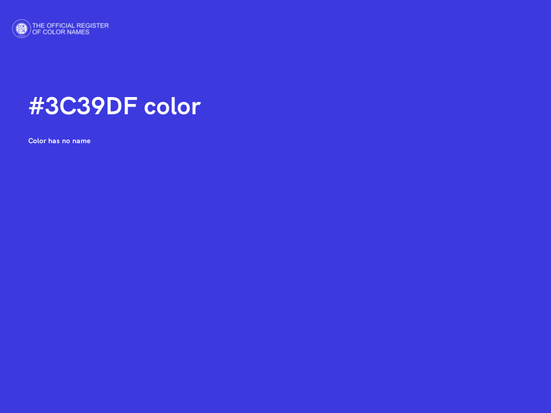 #3C39DF color image