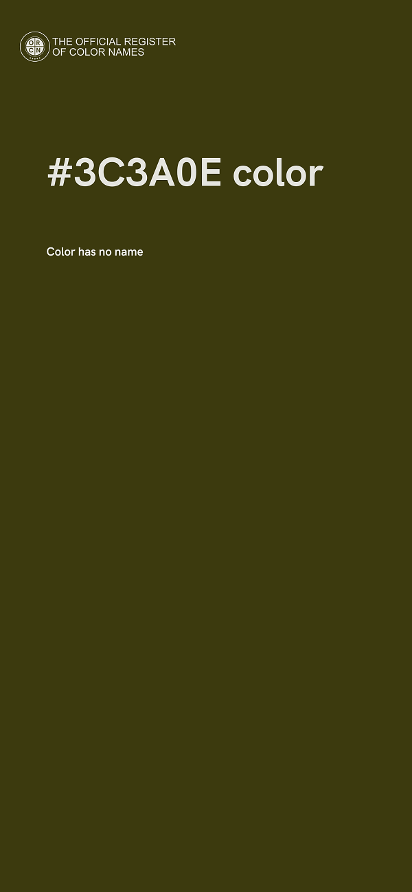 #3C3A0E color image
