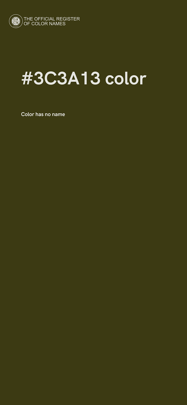 #3C3A13 color image