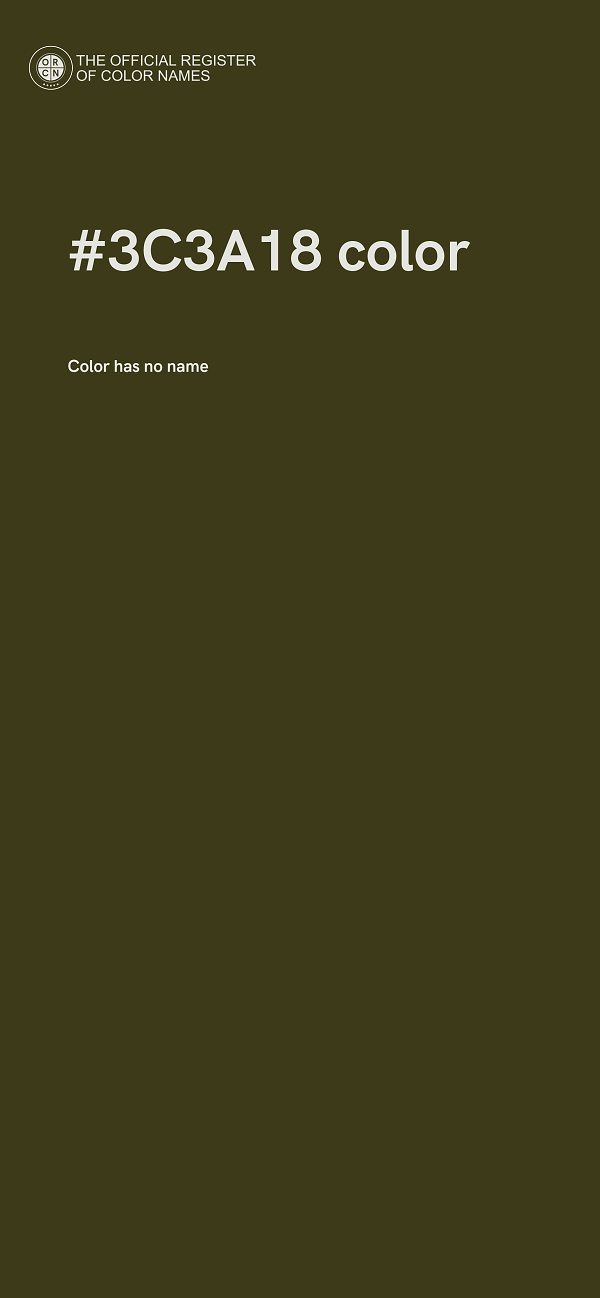 #3C3A18 color image