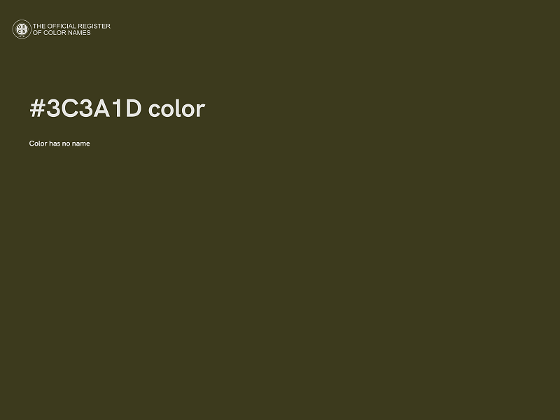 #3C3A1D color image