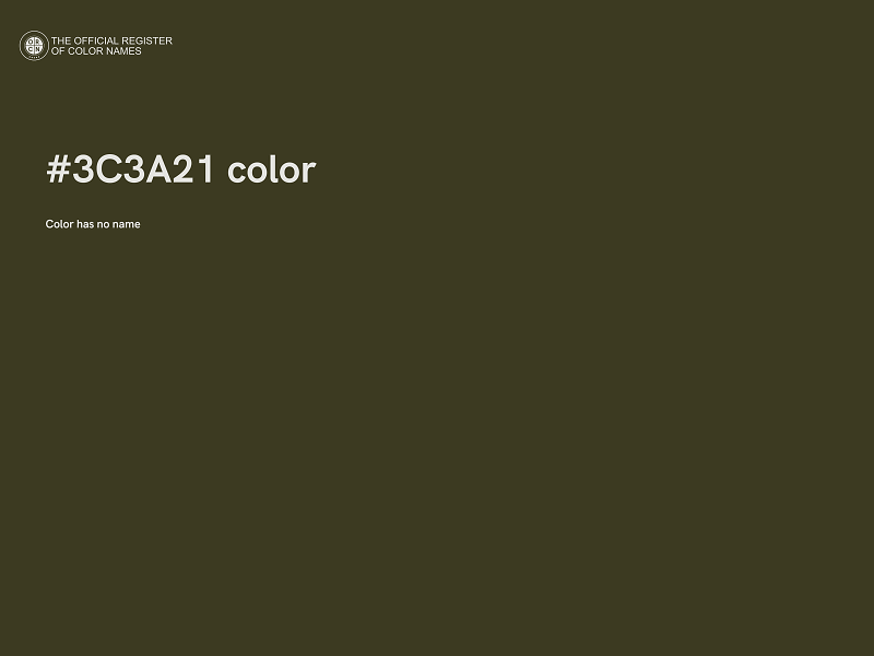 #3C3A21 color image