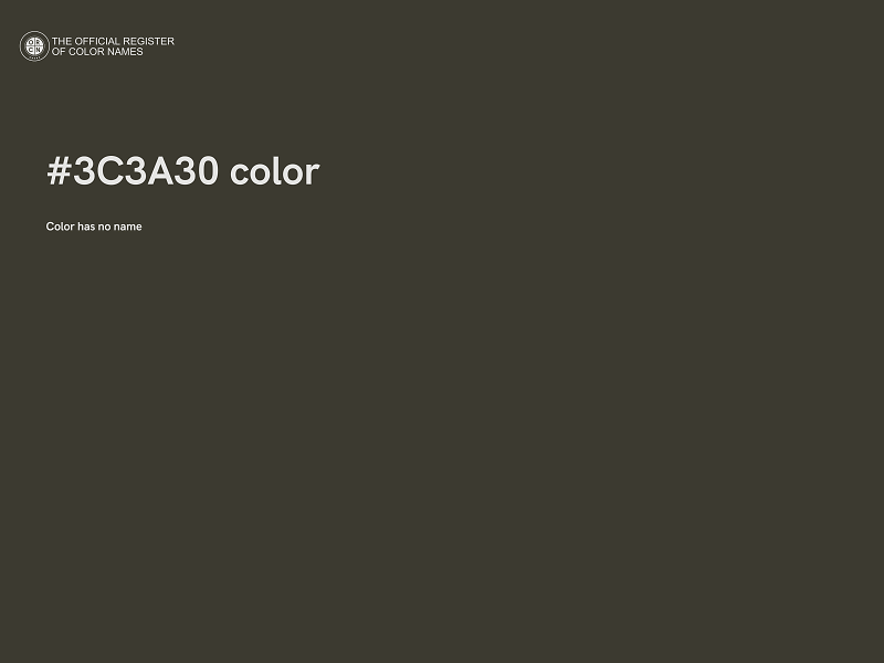 #3C3A30 color image