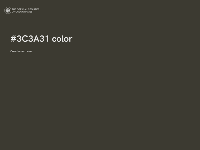 #3C3A31 color image