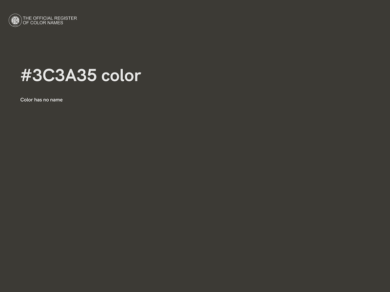 #3C3A35 color image