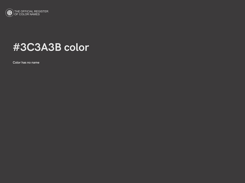 #3C3A3B color image