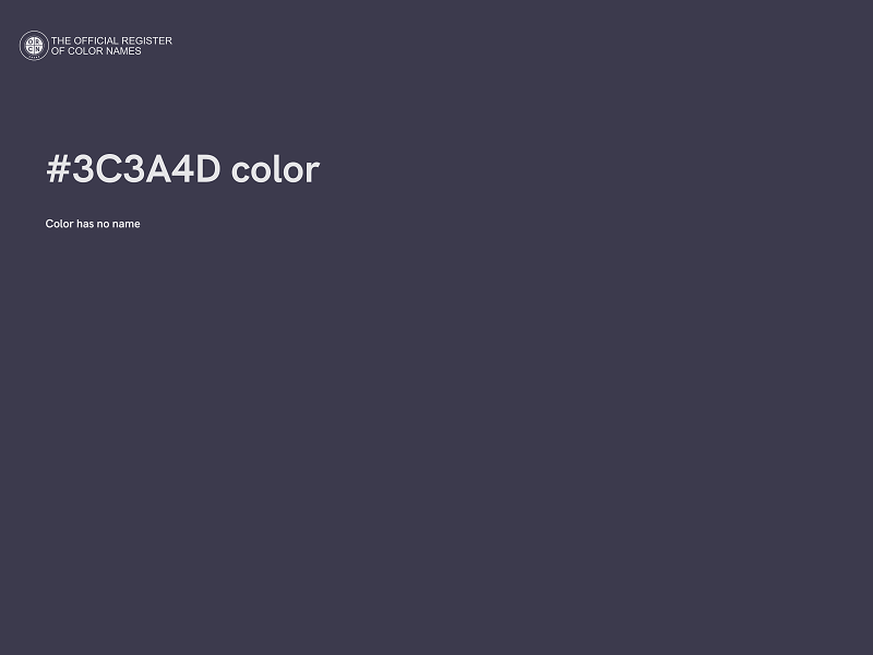 #3C3A4D color image