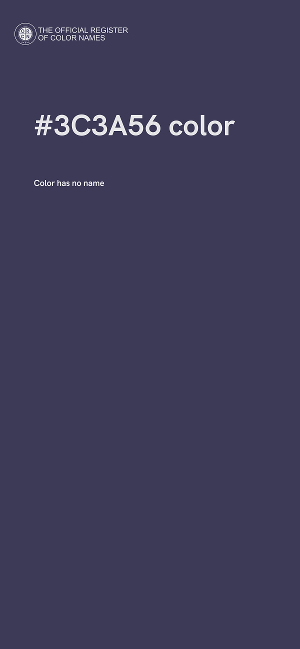 #3C3A56 color image