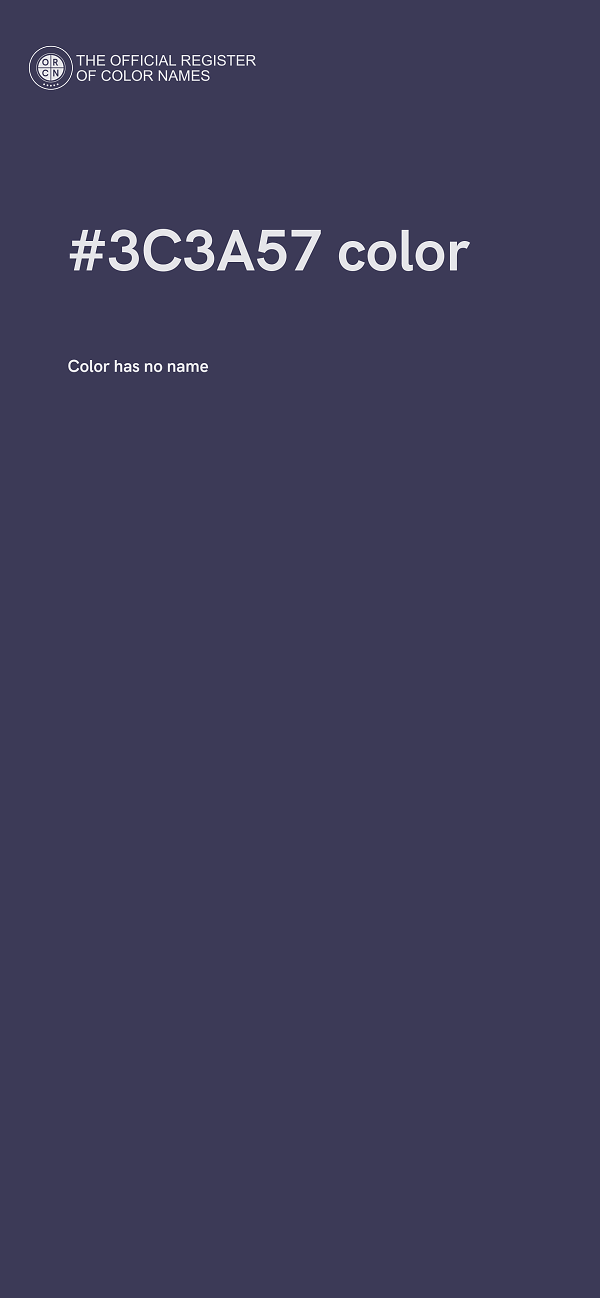 #3C3A57 color image