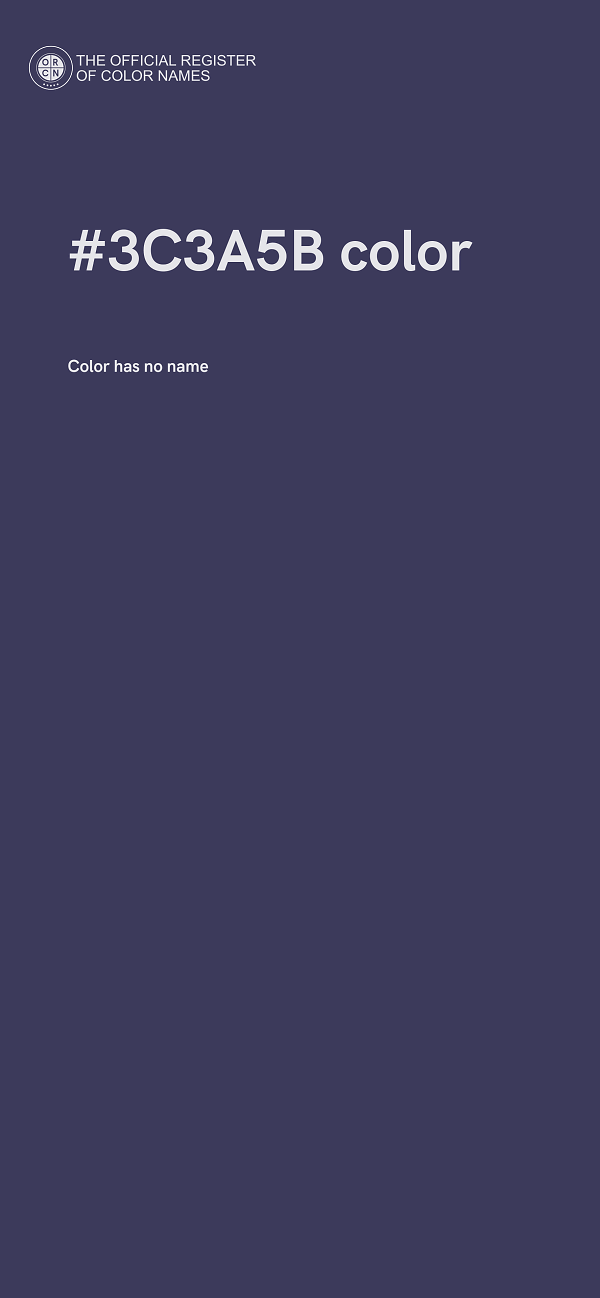 #3C3A5B color image