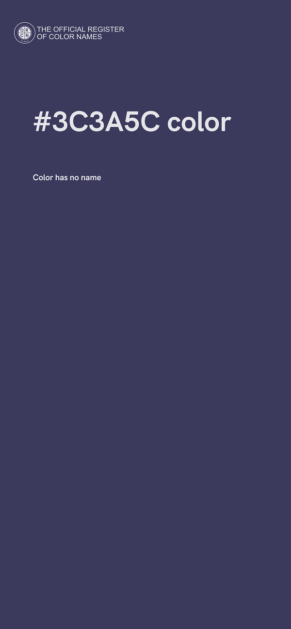 #3C3A5C color image